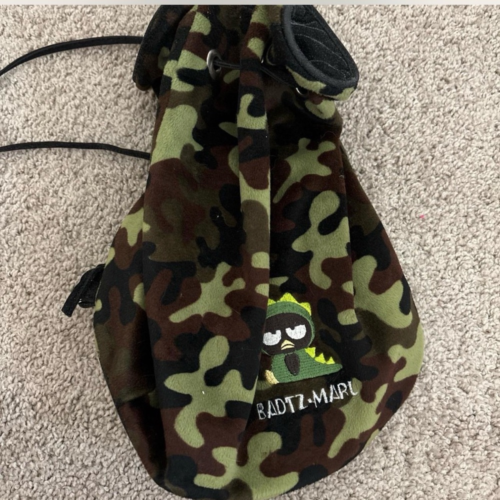 Badtz-Maru Camouflage Drawstring Bag